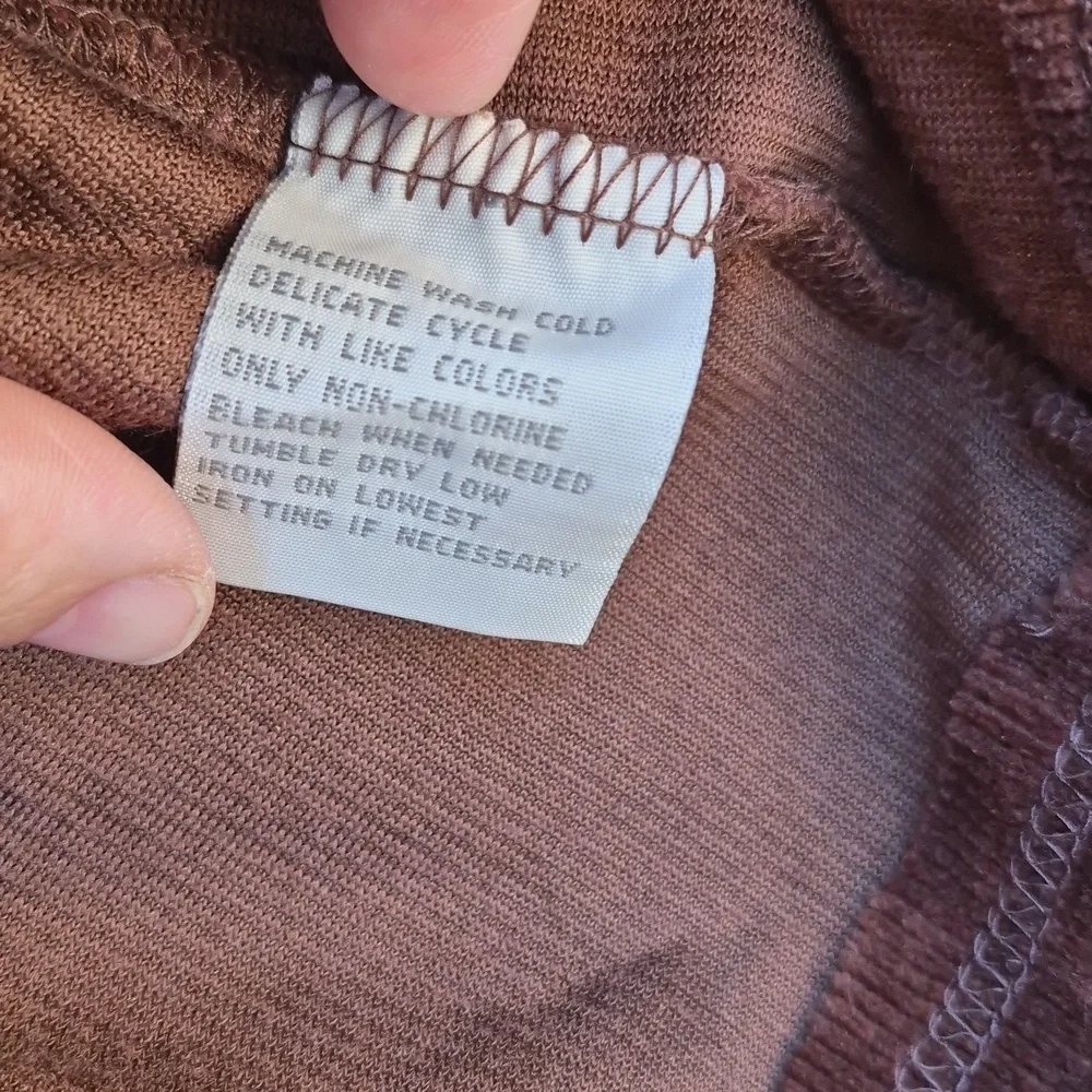 Womens 3x Brown Corduroy Zip-Up Jacket By ERIKA - Picture 8 of 9